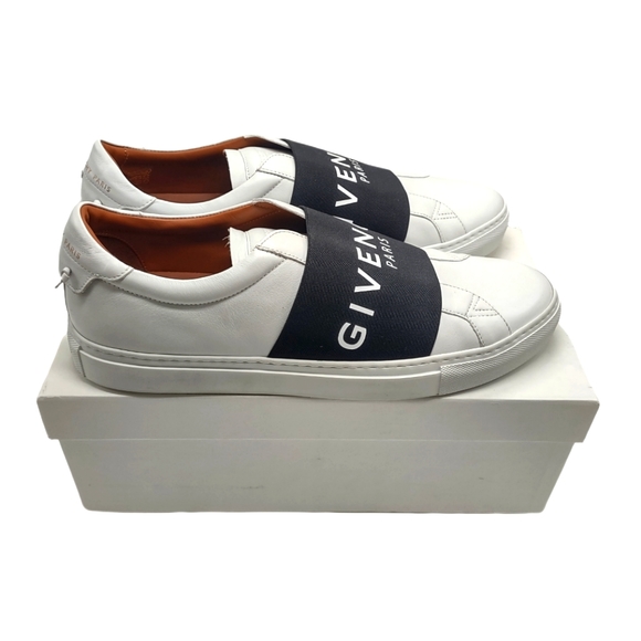 Givenchy Men's Urban Street Sneakers w/Webbing, black/white - Size EU 45/12 - Picture 1 of 14